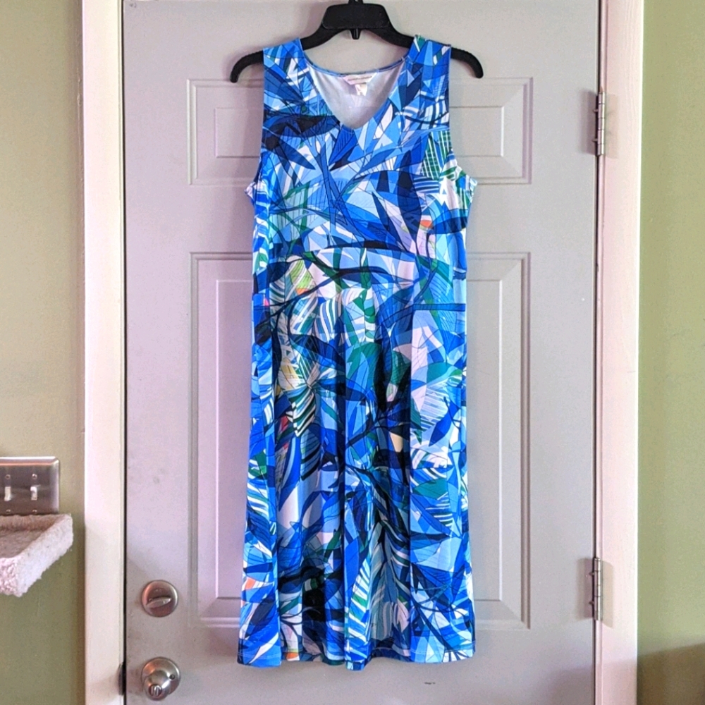 Christopher & Banks Geometric Print Dress